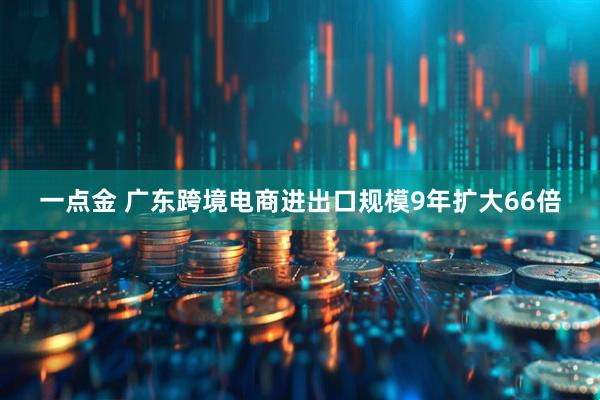 一点金 广东跨境电商进出口规模9年扩大66倍