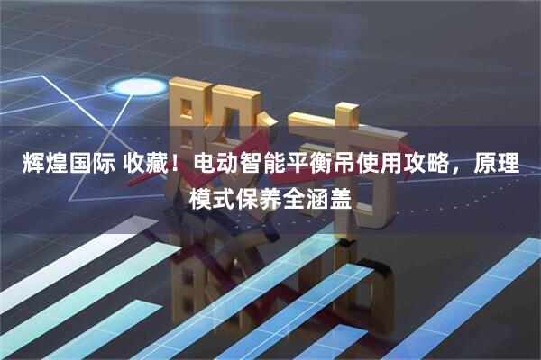 辉煌国际 收藏！电动智能平衡吊使用攻略，原理模式保养全涵盖